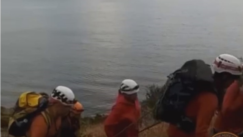 Rescate de una mujer lesionada en el sendero a Estancia Túnel