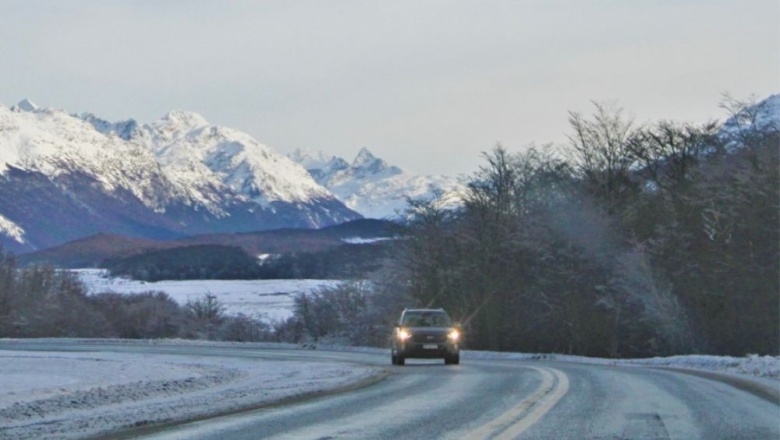 Ushuaia: Solicitan circular con precaución sobre la Ruta N°3 debido a la condiciones en la calzada