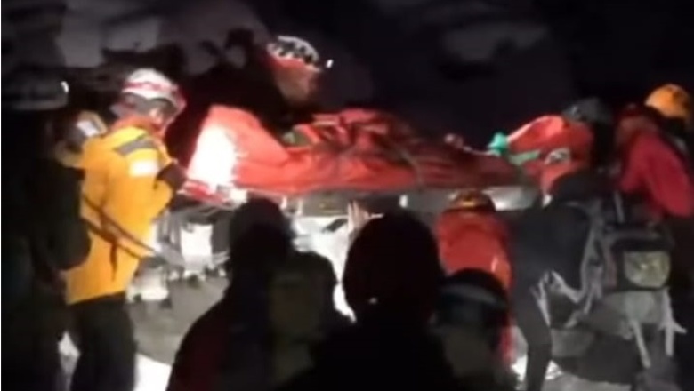 Cinco horas de rescate, de una personas en senda Laguna Ojo del Albino