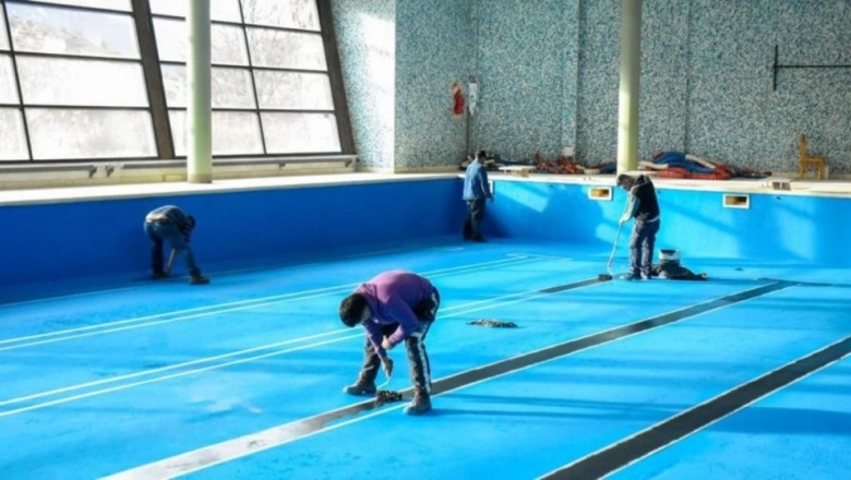 Avances en la remodelación de los natatorios del Polo Deportivo