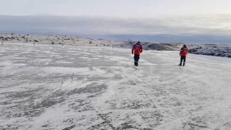 Laguna de los Patos: Hoy se encuentra habilitada para la práctica de actividades invernales