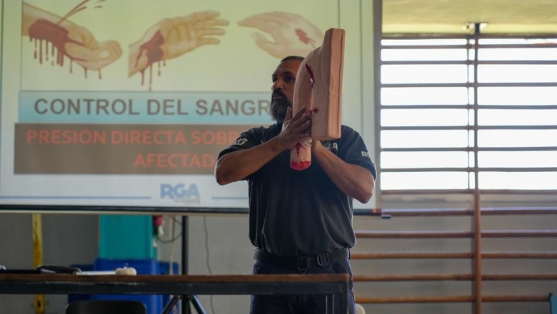 Capacitaron en Primeros Auxilios a estudiantes y profesores de Educación Física
