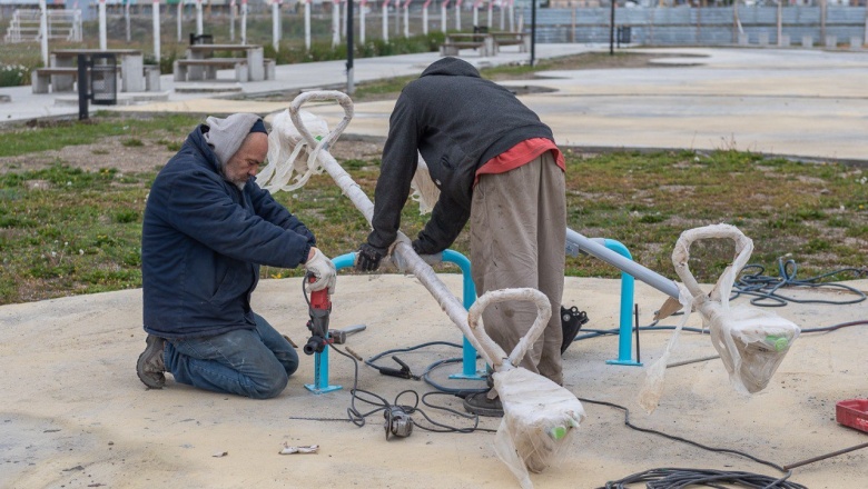Trabajos de mejoras en más de 40 plazas de Río Grande