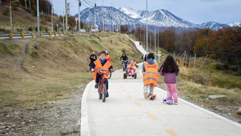 En un Acto de Memoria y Reivindicación, Ushuaia Inaugura la Bicisenda ‘Pensar Malvinas’