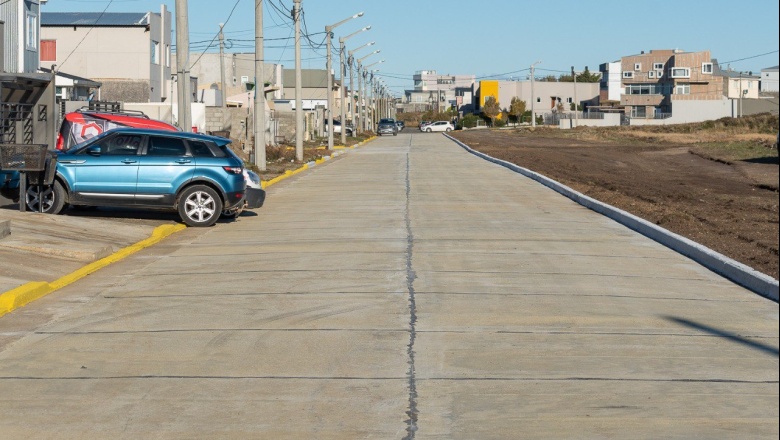 Se habilitó la recientemente pavimentada calle Ojeda