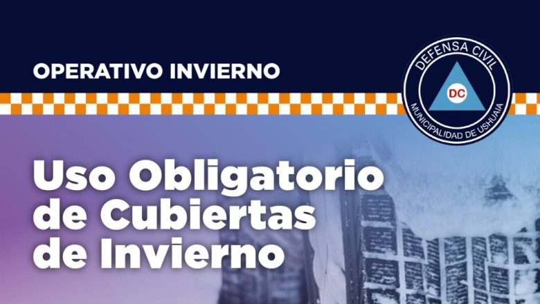 Obligatorio el uso de cubiertas de invierno en Ushuaia, a partir del 10 de Mayo