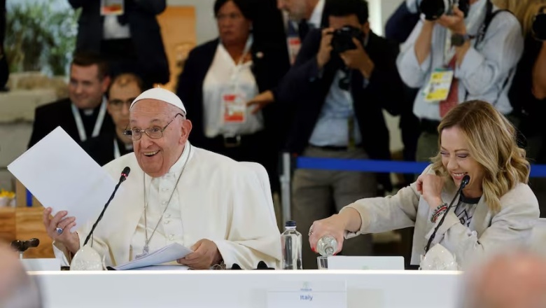 Francisco, el primer papa en una cumbre del G7: diez bilaterales, un triunfo para Meloni y una advertencia sobre la inteligencia artificial