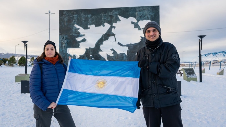 Con un “Banderazo desde el Fin del Mundo”, Tierra del Fuego conmemoró un nuevo 20 de junio