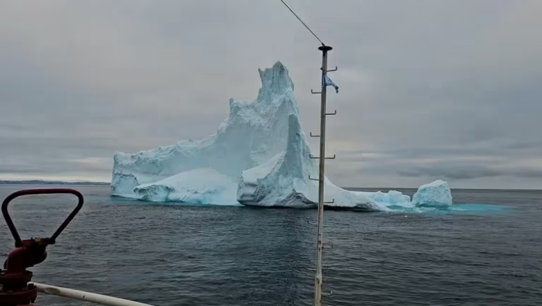 Prefectura monitorea el recorrido del iceberg que apareció cerca de Ushuaia: son siete los témpanos que flotan sin rumbo