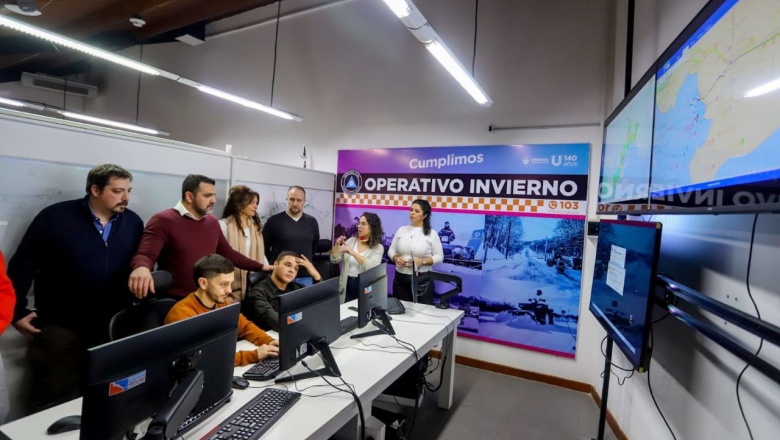 El intendente Vuoto supervisa los avances del Operativo Invierno en Ushuaia