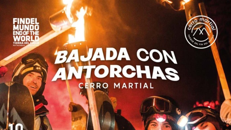El Municipio acompaña e invita a la Bajada de Antorchas en el Glaciar El Martial