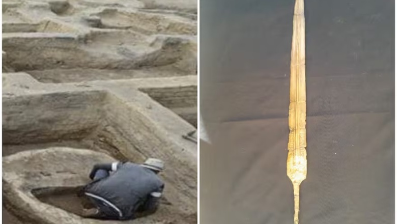 Igual de reluciente que hace 3000 años: en Egipto encuentran una espada con la marca de un faraón