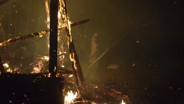 Una imagen impactante en medio del incendio en Córdoba: las llamas consumieron un santuario, pero una Virgen quedó intacta