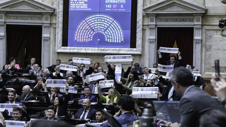 Cambio en la forma de votar: el Congreso aprobó la boleta única de papel