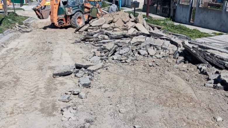 Plan de repavimentación: Se trabaja en Bouchard y Náufragos del Cervantes
