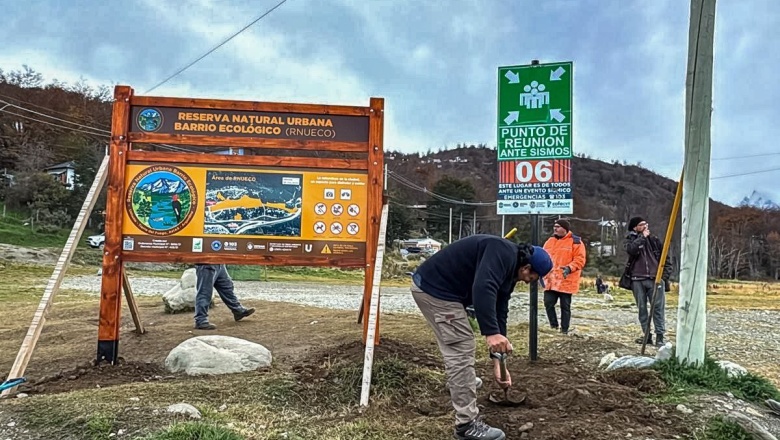 Colocaron cartelería en la Reserva Natural Urbana del Barrio Ecológico