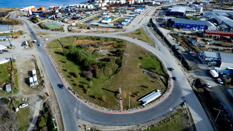 Concluyen la primera etapa de la pavimentación del ingreso a Ushuaia