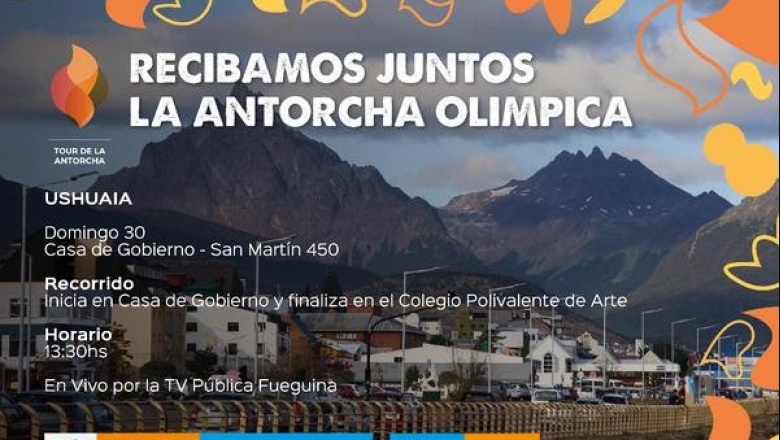 Ushuaia, sede del relevo del Tour de la Antorcha Olímpica