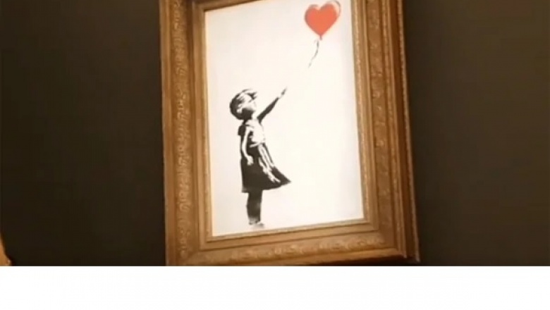 Banksy volvió a burlarse del mercado del arte