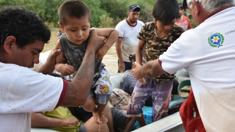 Inundaciones  : El Pilcomayo creció más de siete metros y hay 400 evacuados