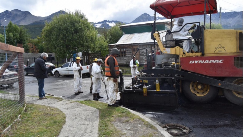 Repavimentación de Lapataia: se habilitan algunas cuadras