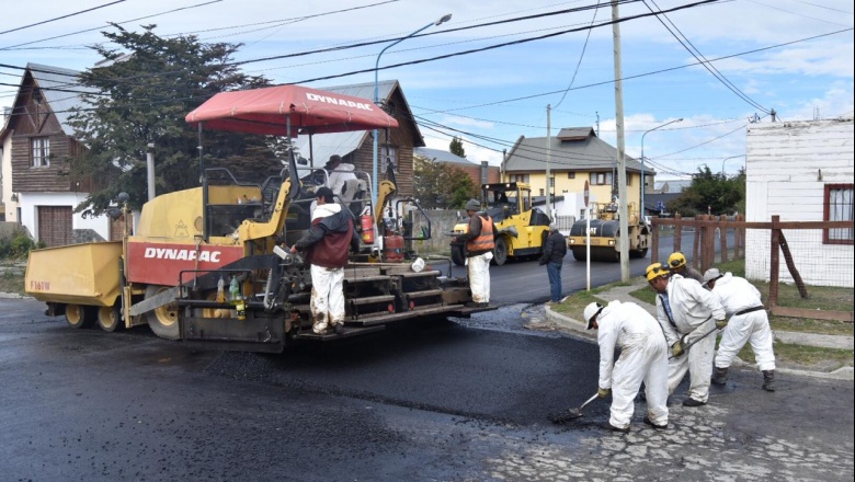 Repavimentación de Lapataia: se habilitan algunas cuadras