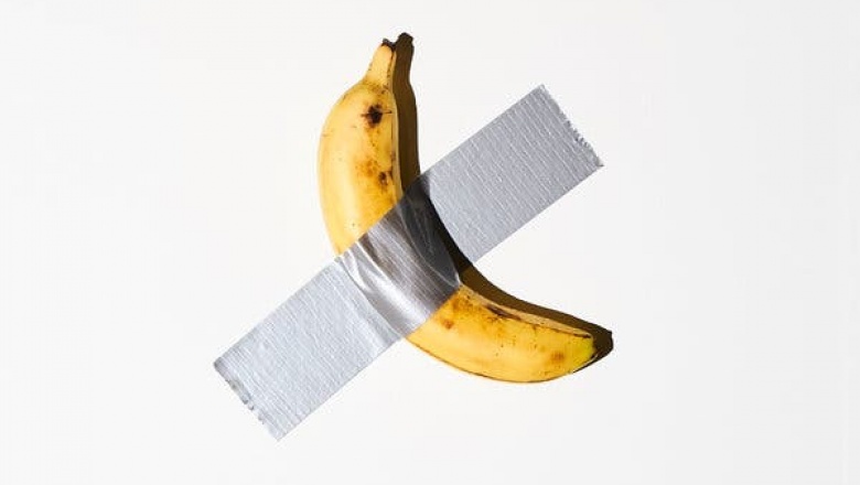Un hombre se comió la banana del Art Basel, la obra valorada en USD 150.000