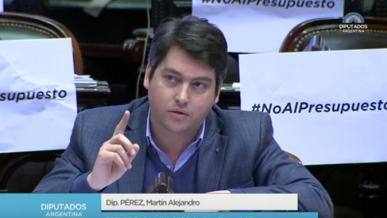 Martín Pérez: "Voté en contra del ajuste y el empobrecimiento de los hogares"