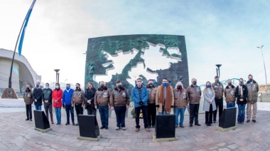 Vuoto y Cabandié celebraron el 9 de Julio junto a veteranos de Malvinas