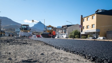 Pavimentaron un sector de la Avenida Perito Moreno