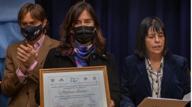 Homenajearon a la VGM Mariana Soneira por su participación en el conflicto de 1982