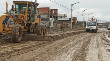 Trabajan intensamente para acondicionar las calles afectadas por las precipitaciones