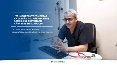 Doctor Alba: "Es importante fomentar en la niña y el niño hábitos sanos que prevengan cánceres en el adulto"