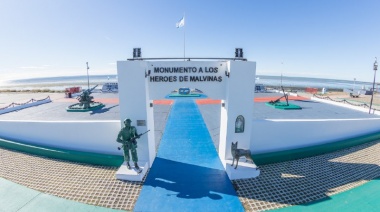 El Municipio restauró por completo el monumento y paseo "Héroes de Malvinas"