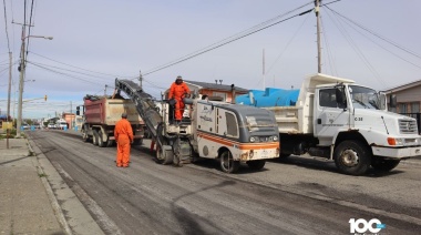 Continúan las obras de pavimentación en calles céntricas de la ciudad