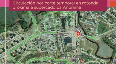 Obras de pavimentación en  la rotonda del Pipo