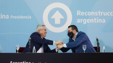 Alberto Fernández y Vuoto lanzaron Conectar Igualdad Ushuaia y anunciaron la construcción de la primera Residencia para Adultos Mayores
