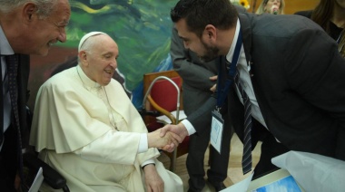 Vuoto participó del encuentro de Scholas Occurrentes junto al Papa Francisco