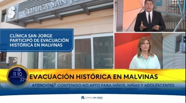 Clínica San Jorge participó de evacuación histórica en Malvinas
