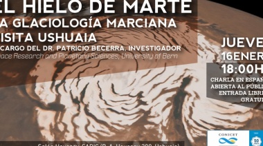 "El Hielo de Marte": charla abierta en la sede del CADIC