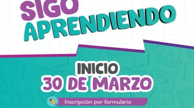 Comenzaron las inscripciones de "Sigo Aprendiendo"