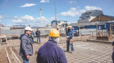 El Intendente recorrió la obra del nuevo Centro de Monitoreo de Defensa Civil Municipal