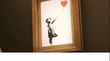Banksy volvió a burlarse del mercado del arte