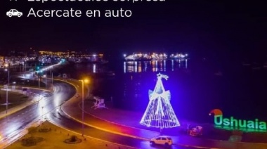 El martes 8 de diciembre se encenderá el árbol de Navidad en Ushuaia
