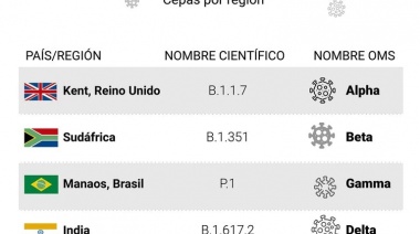 COVID-19: una por una, las particularidades de las cuatro variantes más peligrosas