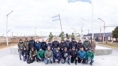 Pérez inauguró la plaza cívica "Río Grande, Capital Nacional de la Vigilia"