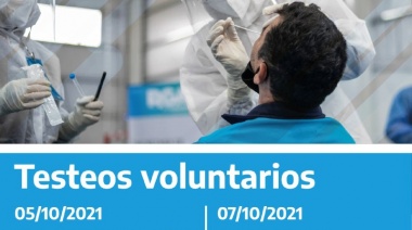 "Cuidar": Cronograma de testeos voluntarios para esta semana