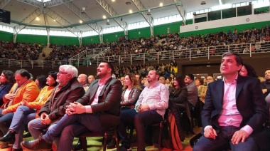 Walter Vuoto y Matías Rodríguez acompañaron a Cristina Fernández en Río Gallegos
