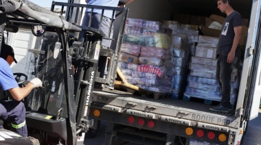 El Municipio entregò las donaciones de la comunidad de Ushuaia a las autoridades de Bahía Blanca