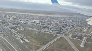 Como consecuencia del temporal de viento no aterrizó el avión de Aerolíneas en Río Grande